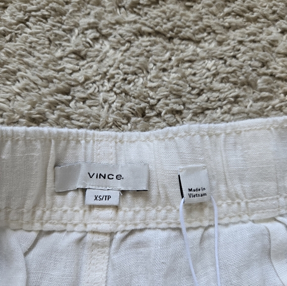 Vince Linen Shorts Womens XS Ivory - Picture 3 of 9